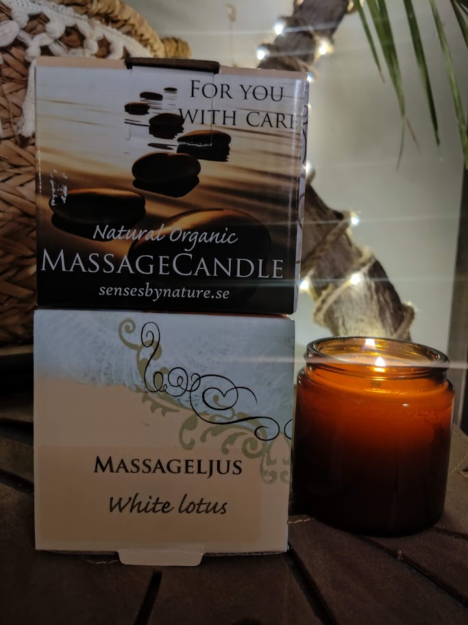 Massageljus White Lotus 130gram