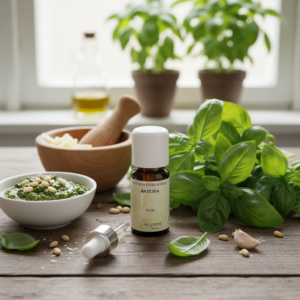 Basilika linaloltyp ekologisk